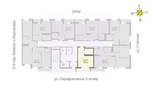 Студия квартира, строящийся дом, 29м2, 4/25 этаж