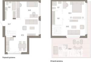 2-к квартира, вторичка, 127м2, 14/14 этаж