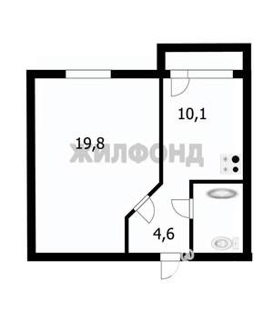 1-к квартира, вторичка, 39м2, 6/10 этаж