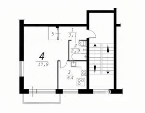 1-к квартира, вторичка, 31м2, 2/3 этаж
