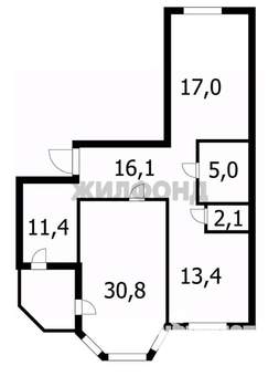 3-к квартира, вторичка, 96м2, 8/10 этаж
