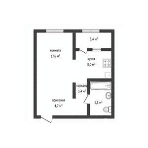 1-к квартира, вторичка, 39м2, 6/25 этаж