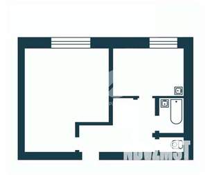 1-к квартира, вторичка, 35м2, 1/9 этаж