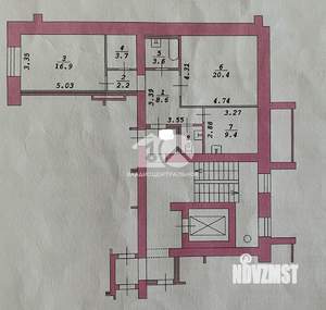 2-к квартира, вторичка, 67м2, 5/10 этаж