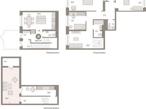 4-к квартира, вторичка, 163м2, 2/11 этаж