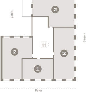 2-к квартира, вторичка, 110м2, 2/11 этаж