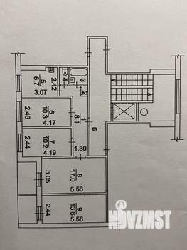 4-к квартира, вторичка, 74м2, 2/9 этаж