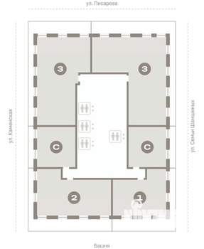 3-к квартира, вторичка, 159м2, 28/30 этаж
