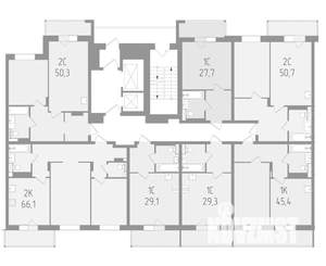 2-к квартира, вторичка, 66м2, 5/18 этаж