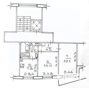2-к квартира, вторичка, 54м2, 4/9 этаж