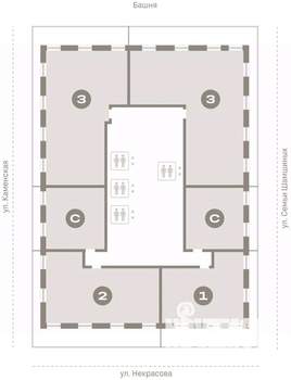 Студия квартира, вторичка, 45м2, 30/30 этаж