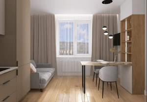 1-к квартира, вторичка, 42м2, 2/17 этаж