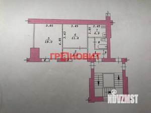 2-к квартира, вторичка, 48м2, 2/6 этаж