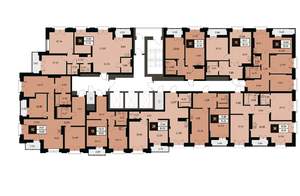 2-к квартира, вторичка, 61м2, 23/24 этаж