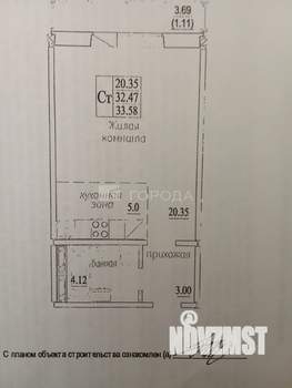 Студия квартира, вторичка, 34м2, 7/10 этаж