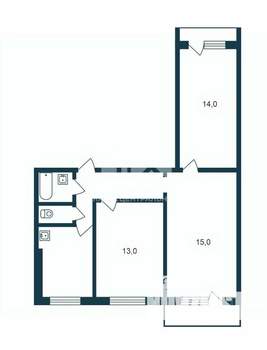 3-к квартира, вторичка, 60м2, 8/9 этаж