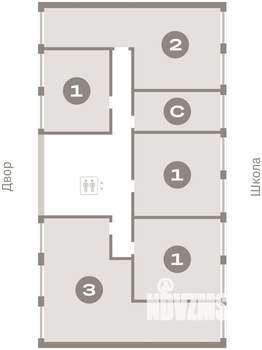 3-к квартира, вторичка, 87м2, 4/23 этаж
