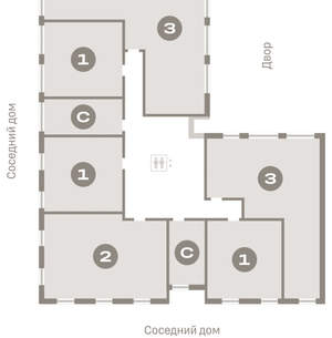 3-к квартира, вторичка, 93м2, 2/23 этаж