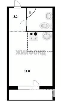 1-к квартира, вторичка, 18м2, 8/12 этаж