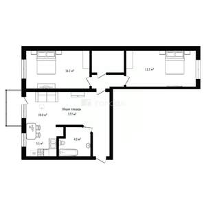 3-к квартира, вторичка, 58м2, 5/5 этаж