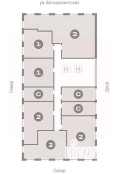 3-к квартира, вторичка, 112м2, 9/17 этаж
