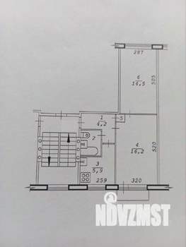 2-к квартира, вторичка, 44м2, 4/5 этаж
