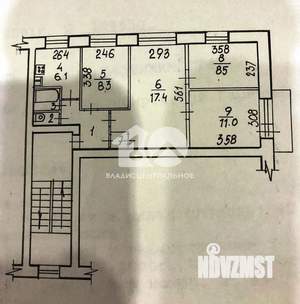 4-к квартира, вторичка, 62м2, 3/5 этаж