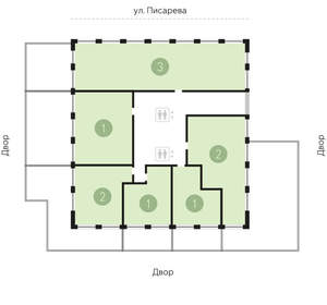 2-к квартира, сданный дом, 136м2, 3/16 этаж