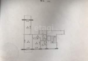 3-к квартира, вторичка, 60м2, 4/9 этаж