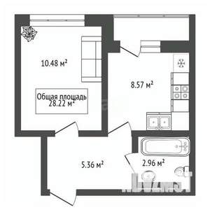 1-к квартира, вторичка, 29м2, 7/29 этаж