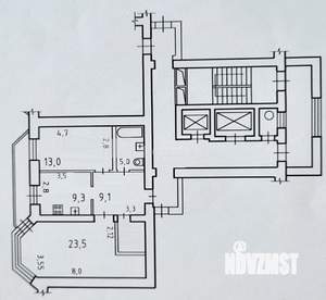 2-к квартира, вторичка, 63м2, 4/14 этаж