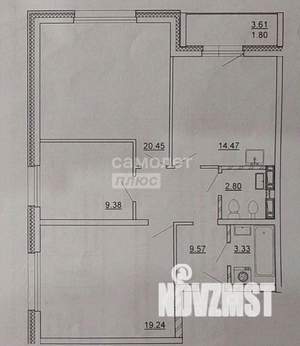 3-к квартира, вторичка, 81м2, 7/10 этаж
