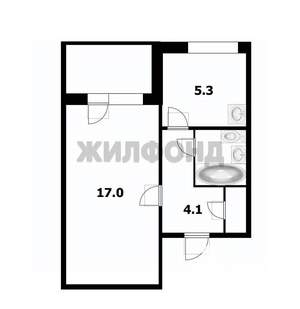 1-к квартира, вторичка, 30м2, 9/9 этаж