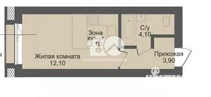 Студия квартира, вторичка, 23м2, 5/13 этаж