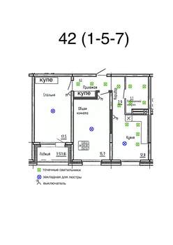 2-к квартира, вторичка, 63м2, 5/25 этаж
