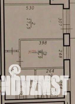 2-к квартира, вторичка, 44м2, 1/9 этаж