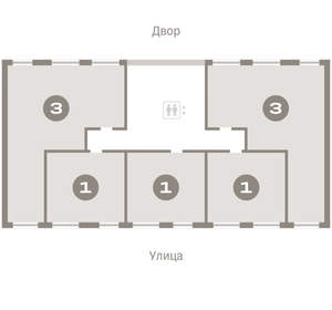 1-к квартира, вторичка, 42м2, 4/12 этаж