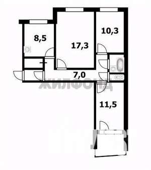 3-к квартира, вторичка, 63м2, 3/10 этаж