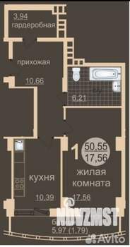 1-к квартира, вторичка, 48м2, 5/25 этаж