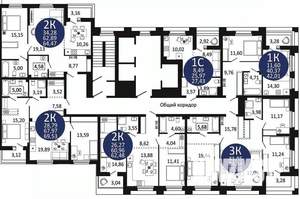 2-к квартира, вторичка, 70м2, 2/20 этаж