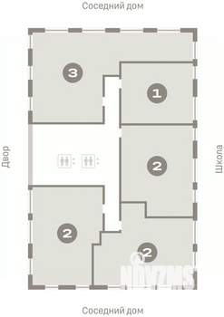 2-к квартира, вторичка, 72м2, 9/23 этаж