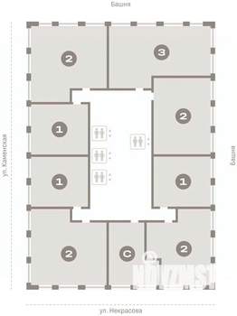 2-к квартира, вторичка, 67м2, 11/30 этаж