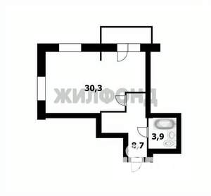 1-к квартира, вторичка, 43м2, 16/22 этаж