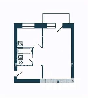 1-к квартира, вторичка, 31м2, 4/5 этаж