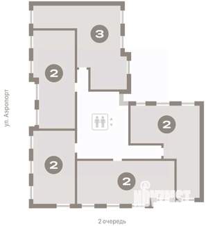 2-к квартира, вторичка, 79м2, 9/9 этаж