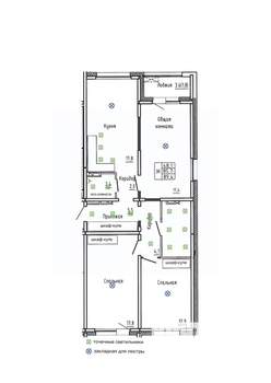 3-к квартира, вторичка, 89м2, 11/14 этаж