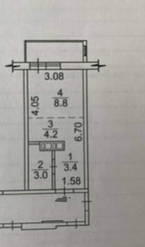 Студия квартира, вторичка, 20м2, 14/16 этаж