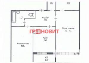 2-к квартира, вторичка, 59м2, 3/17 этаж