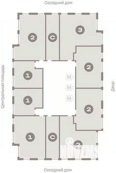 2-к квартира, вторичка, 60м2, 12/23 этаж