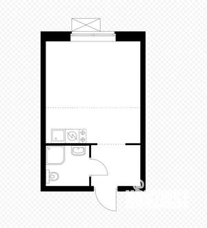 Студия квартира, вторичка, 31м2, 4/24 этаж